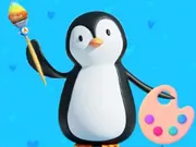Penguin Coloring Book: Free Kids Art Game for Toddlers & Preschoolers